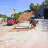 十堰100T全電子汽車衡調試